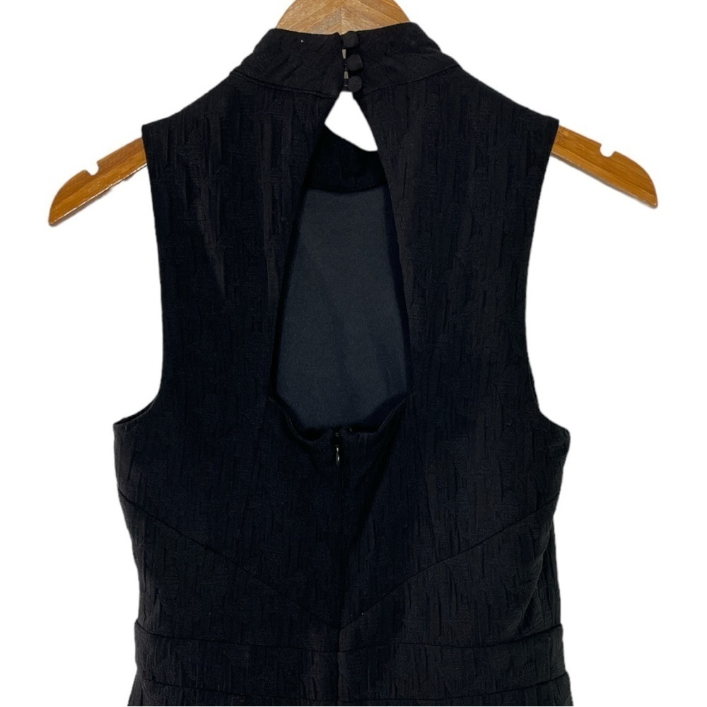 Eva Franco Charley Mock Neck Textured Jumpsuit size XS in Black - Picture 8 of 10